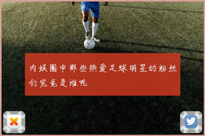 内娱圈中那些热爱足球明星的粉丝们究竟是谁呢